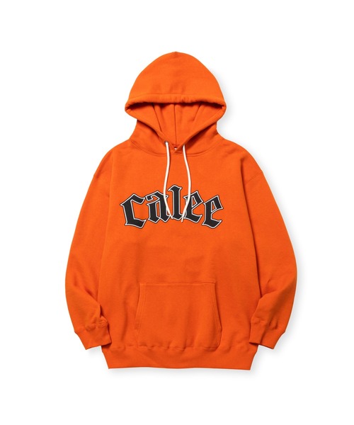 CALEE（キャリー） プルオーバーパーカー LARGE オレンジ メンズ