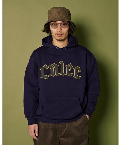 「CALEE」 プルオーバーパーカー LARGE オレンジ メンズ_画像8