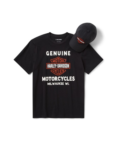 ハーレーダビッドソン Tシャツ ロッキー・トップ 2022年製　ブラック Harley Davidson（ハーレー・ダビッドソン） tシャツ バー＆シールド