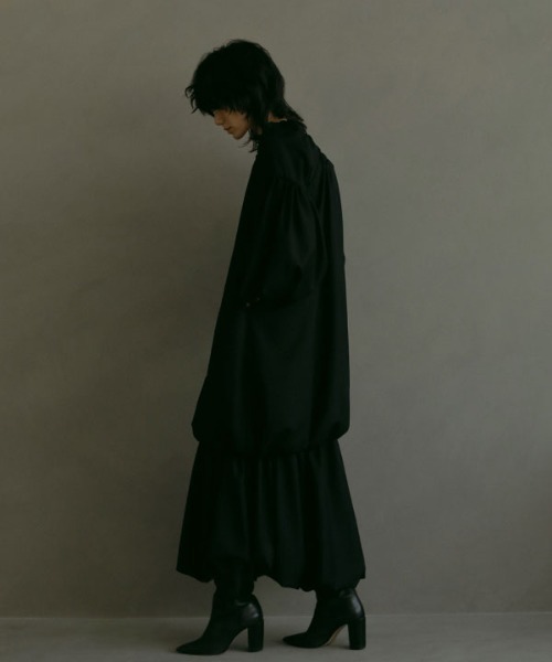 「ETRE TOKYO」 長袖ワンピース FREE ネイビー レディースの画像