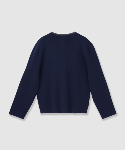 美品✨ANAYI ステップビジューカーディガン ネイビー アナイ ANAYI - 美品✨ANAYI ステップビジューカーディガン ネイビー アナイの