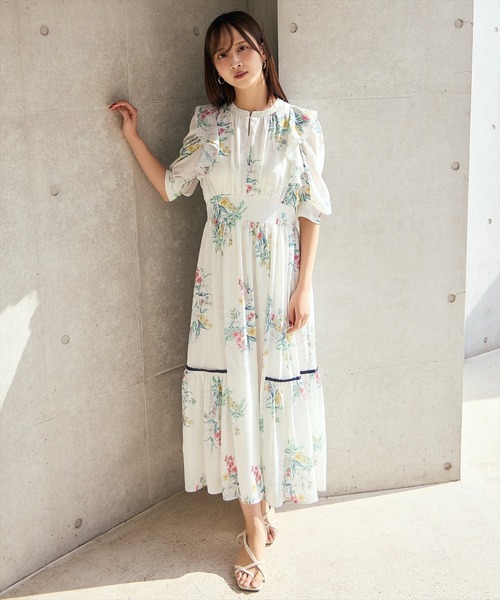 AND COUTURE（アンドクチュール） ワンピース シャドーフラワーブーケ