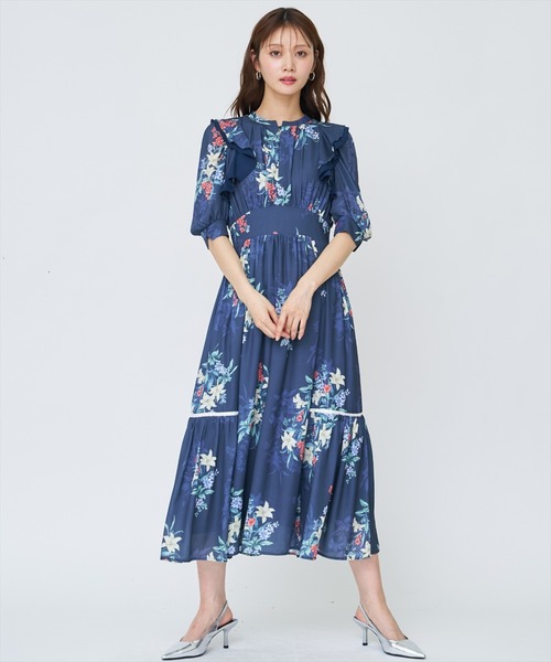 AND COUTURE（アンドクチュール） ワンピース シャドーフラワーブーケ