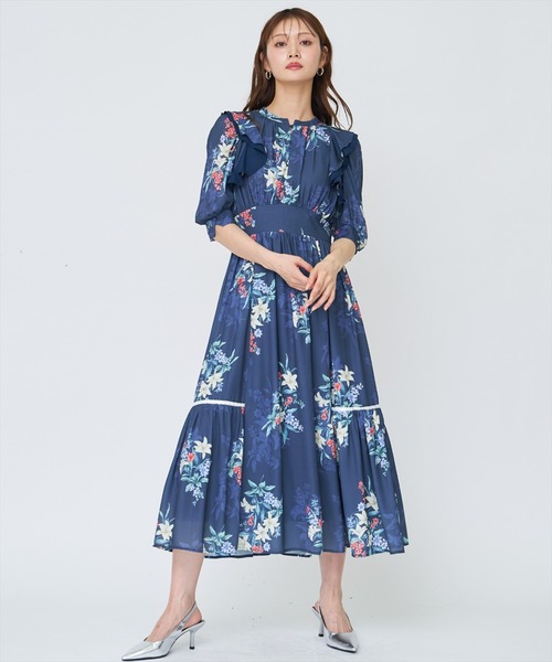 AND COUTURE（アンドクチュール） ワンピース シャドーフラワーブーケ