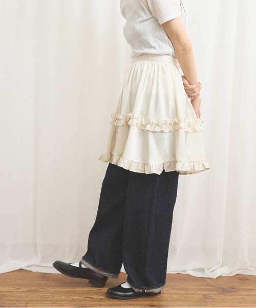 fig London（フィグロンドン） スカート _pure satin apron : ZOZOTOWN
