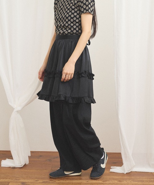 fig London（フィグロンドン） スカート _pure satin apron : ZOZOTOWN