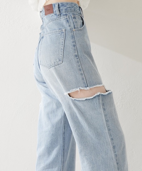 「Chico」 デニムパンツ LARGE ブルー レディース_画像6