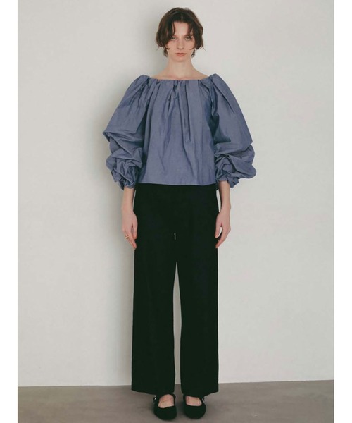 HER. ブラウス シャツ ボリュームスリーブオフショルブラウス