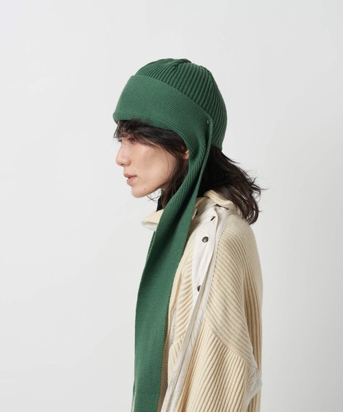 「La Maison de Lyllis」 ニットキャップ FREE チャコールグレー レディース_画像5