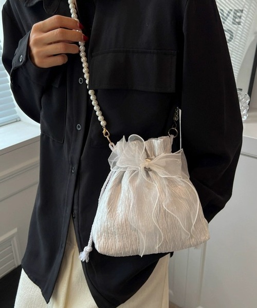 「shopnikoniko」 ショルダーバッグ フリー ブラック レディース_画像5