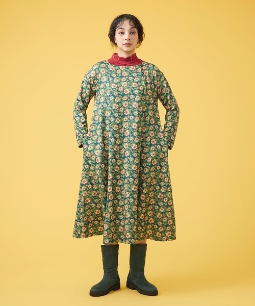 「Jocomomola」 長袖ワンピース 40 ブルー レディース