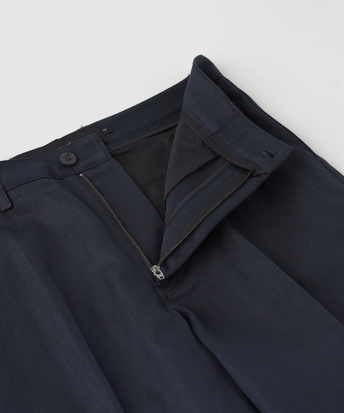 スラックス Aaron Levine / アーロン・レヴィン Cotton Linen Flat Front Pant メンズの画像