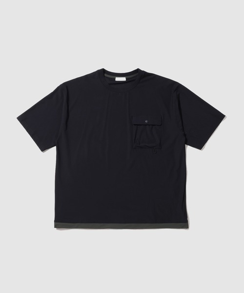 NAVY tシャツ 「SARARI/サラリ」 接触冷感 極冷フラップポケット UV
