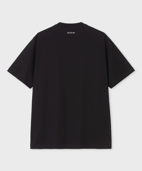 【美品】　ポールスミスコレクション　綿麻　Mサイズ　春夏　ブラック Paul Smith（ポール・スミス） tシャツ Monochrome Daisy” 半袖Tシャツ