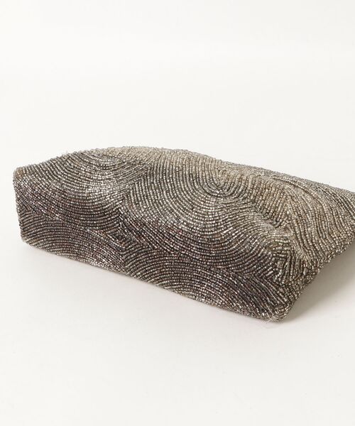 「MOYNA」 ビジューハンドバッグ - シルバー レディース_画像3