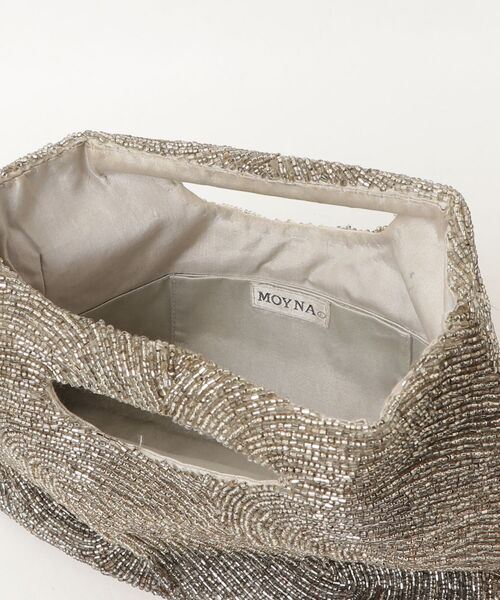 「MOYNA」 ビジューハンドバッグ - シルバー レディース_画像4