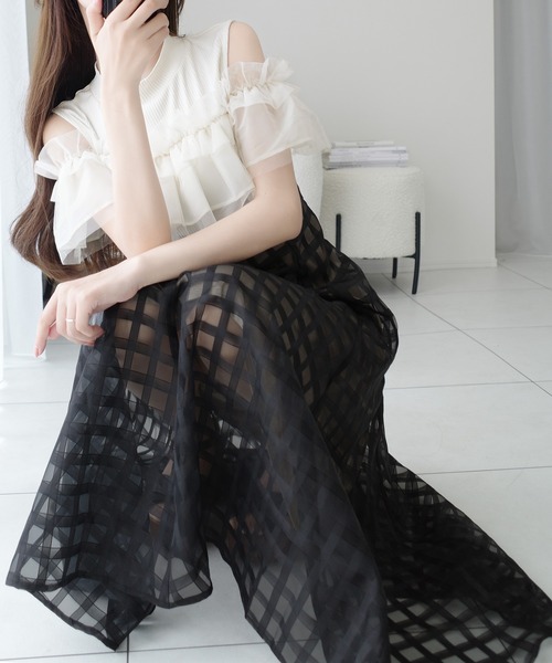「mily bilet」 ドッキングワンピース X-LARGE アイボリー レディース_画像8