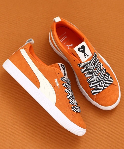 PUMA（プーマ） ローカットスニーカー「amiコラボ」 24cm オレンジ