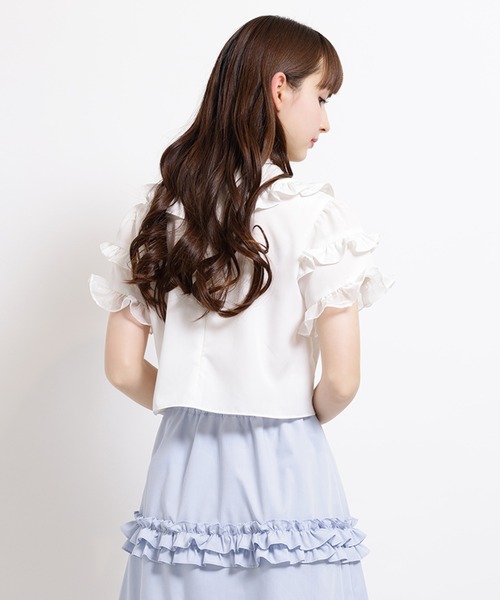 「MILK」 半袖ブラウス FREE ホワイト レディース_画像9