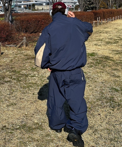 「Perushu」 イージーパンツ LARGE ネイビー メンズ_画像6