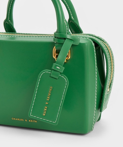 「CHARLES & KEITH」 2WAYバッグ M ネイビー レディース_画像6