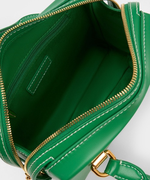 「CHARLES & KEITH」 2WAYバッグ M ネイビー レディース_画像7