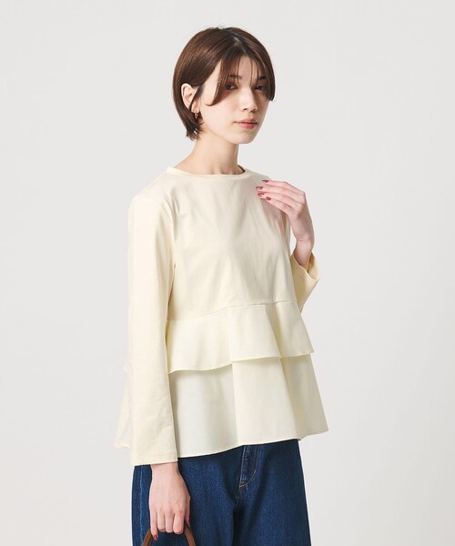 BEAUTY＆YOUTH UNITED ARROWS tシャツ 「WEB限定」ペプラム 9分袖 プル