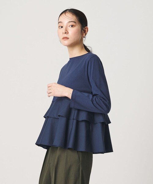BEAUTY＆YOUTH UNITED ARROWS tシャツ 「WEB限定」ペプラム 9分袖 プル