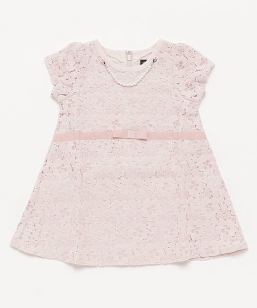 nino（ニノ） ワンピース 「100-120」ラッセルレースワンピース(日本製