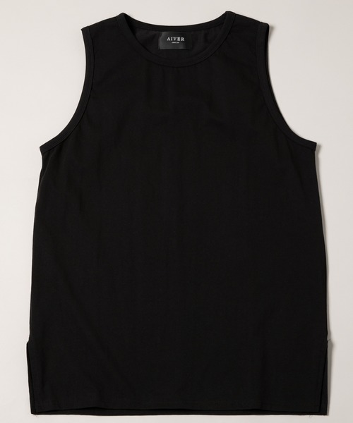 タンクトップ AIVER 20/-シルケット天竺サイドスリットロングタンクトップ|ZOZOTOWN |02