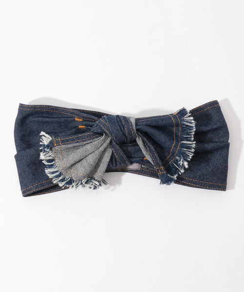 らしいリボ ヘアバンド Zozotown Paypayモール店 通販 Paypayモール Lola Hats コットンデニム ヘッドバンド ロックを Www Blaskogabyggd Is