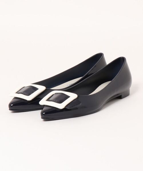 新品　テンパレイト 24.5 NINAフラット レインシューズ　ブラック NINA｜TEMPERATE(テンパレイト)