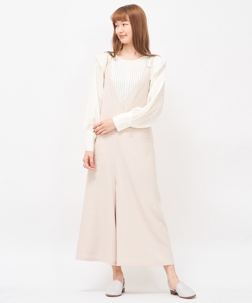 ベージュ╃ サロペット PayPayモール店 - 通販 - PayPayモール オーバーオール 後ろでも魅せるサロペ ZOZOTOWN ーンにより