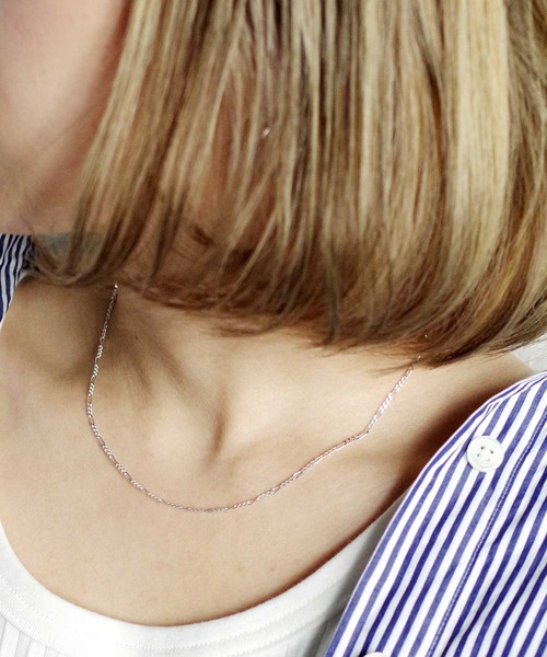 SILVER925 FIGARO NECKLACE/シルバー/ネックレス シルバー フィガロネックレス 幅8mm 45cm-60cm 200F2-31D6-CHC