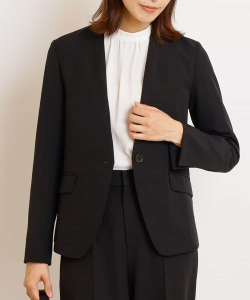 得価通販 ジャケット ノーカラージャケット ダブルクロスノーカラージャケット ZOZOTOWN PayPayモール店 - 通販 - PayPayモール 低価定番