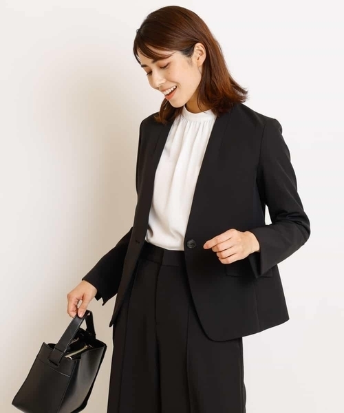 得価通販 ジャケット ノーカラージャケット ダブルクロスノーカラージャケット ZOZOTOWN PayPayモール店 - 通販 - PayPayモール 低価定番