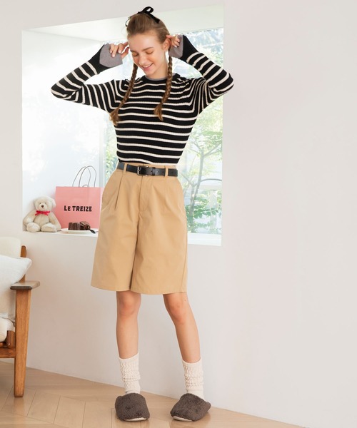 希少 visvim PEELRESS シンチバック チノショーツ パンツ L 3 BONLECILL（ボンルシール） チノパン タック入り ハイウエストチノ