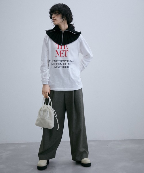 ADAM ET ROPE' tシャツ THE MET x LOGO Tee レディース