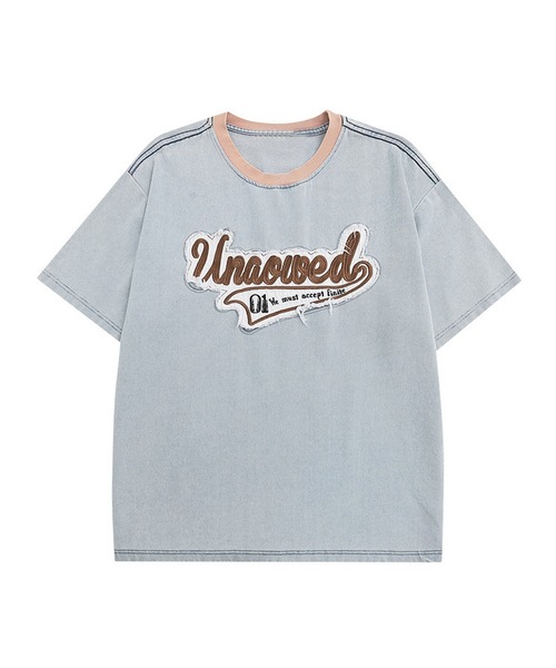 tシャツ 「HOOK」アメカジパッチワーク半袖ビッグTEE (SS) メンズ