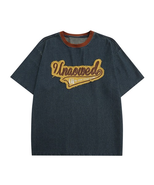 tシャツ 「HOOK」アメカジパッチワーク半袖ビッグTEE (SS) メンズ