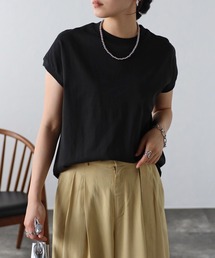 Fizz tシャツ 「Fizz/フィズ」 プチハイネックフレンチスリーブT