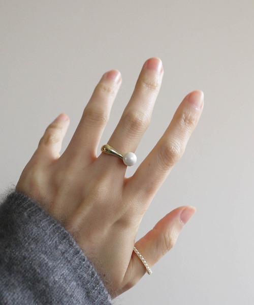 PICCIN（ピッチン） 指輪 一粒パールリング レディース : ZOZOTOWN