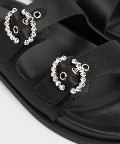 CHARLES ＆ KEITH サンダル ジェムエンベリッシュド バックル