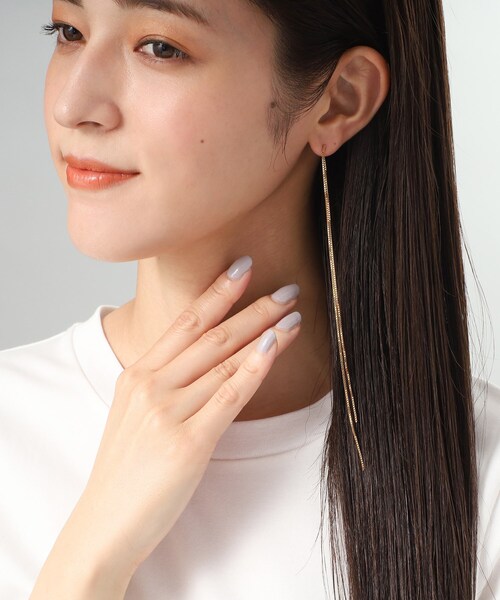 COCOSHNIK（ココシュニック） ピアス シルバー チェーンピアス