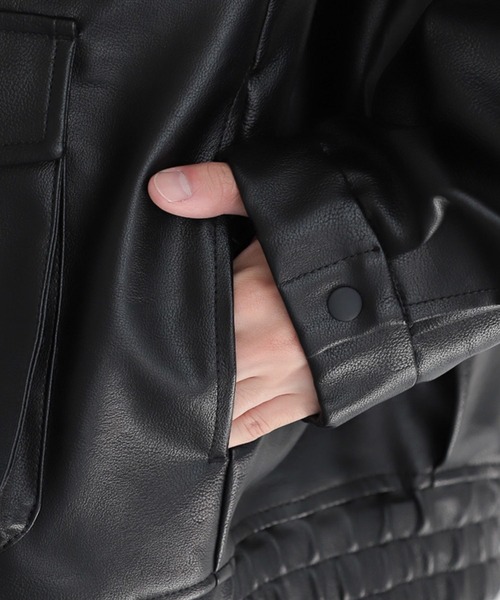 RAGEBLUE（レイジブルー） ブルゾン アウター SYNTHETIC LEATHER TRACK