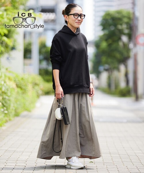 ICB×tamachan_style コラボ パーカー ICB｜【ICB×tamachan_style コラボ】 シアーパーカー | Rakuten