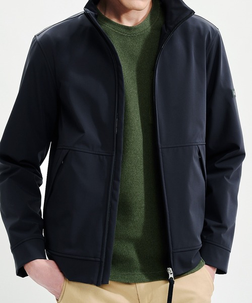 AIGLE（エーグル） ナイロンジャケット ソフトシェル スタンドジップ