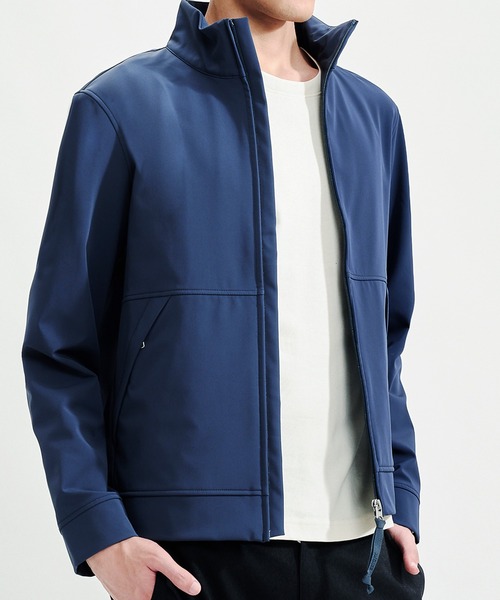 AIGLE（エーグル） ナイロンジャケット ソフトシェル スタンドジップ