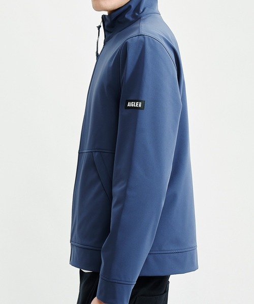 AIGLE（エーグル） ナイロンジャケット ソフトシェル スタンドジップ
