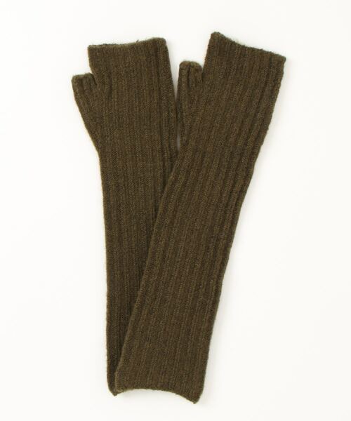 AVALON アームカバー メランジリブアームウォーマー レディース